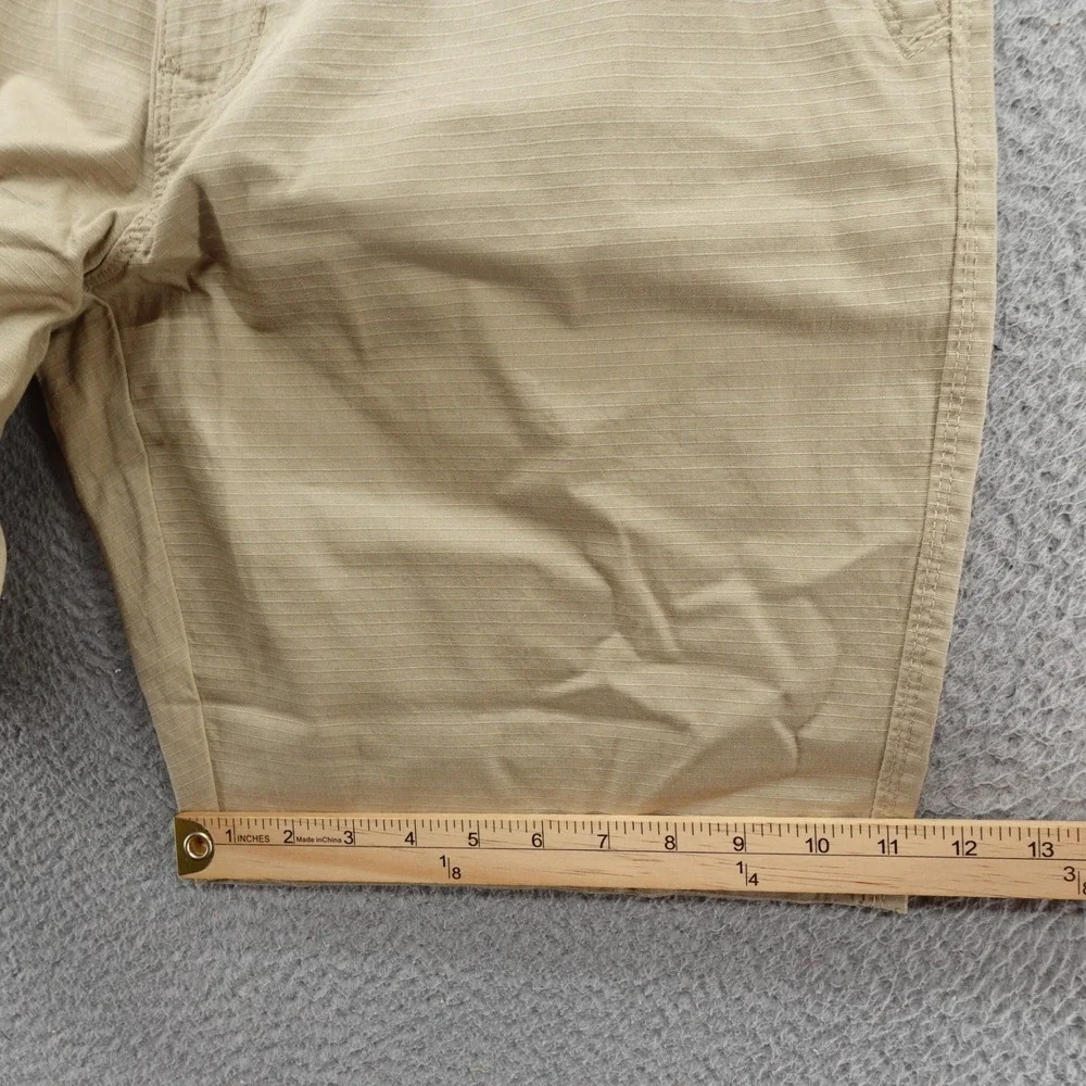 Weatherproof Mens Utility Shorts 34 Oxford Tan Stretch Cargo Ripstop NEW